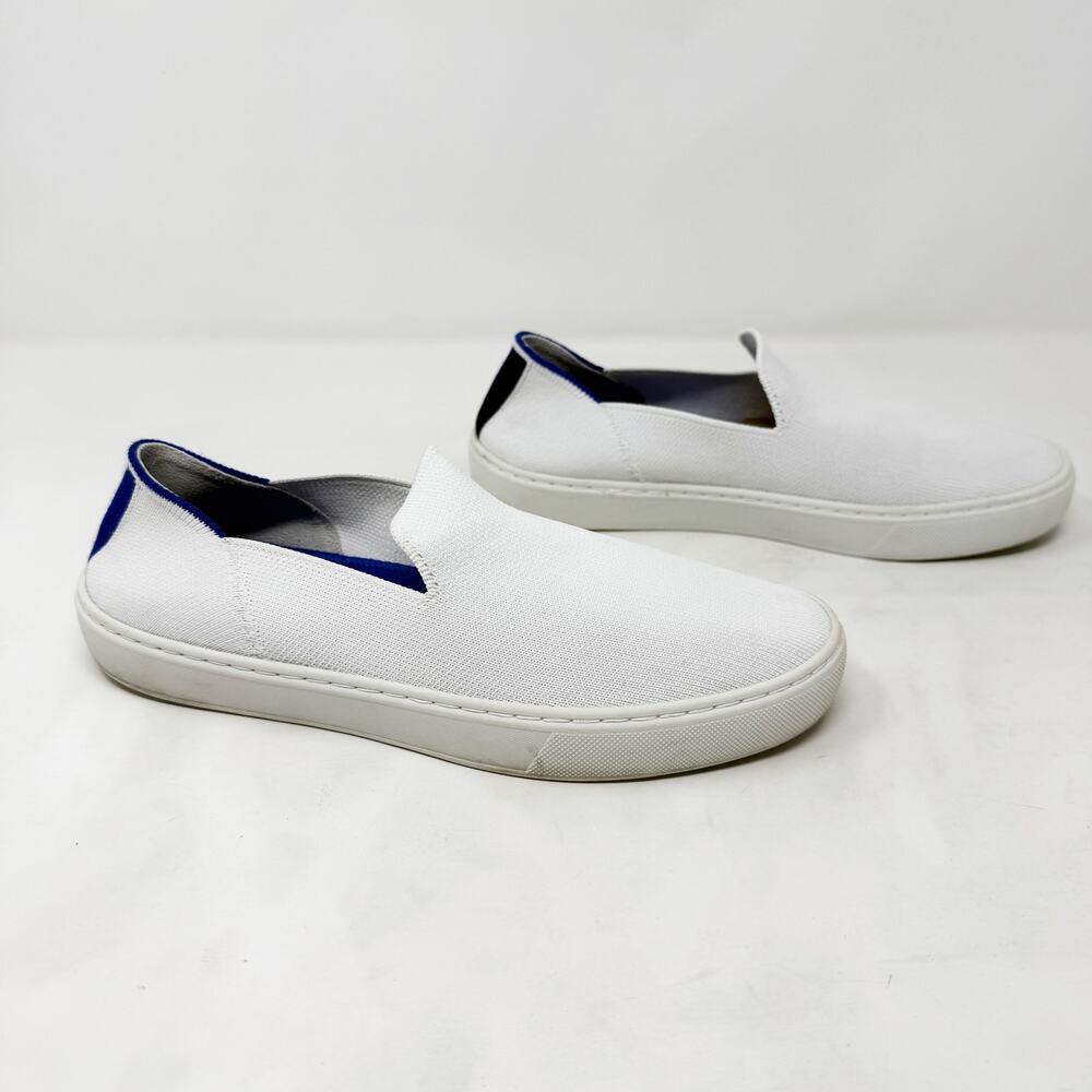 [Rothy's] Bright White The Original Slip-On Sneakers Washable Eco-Friendly Sz 7